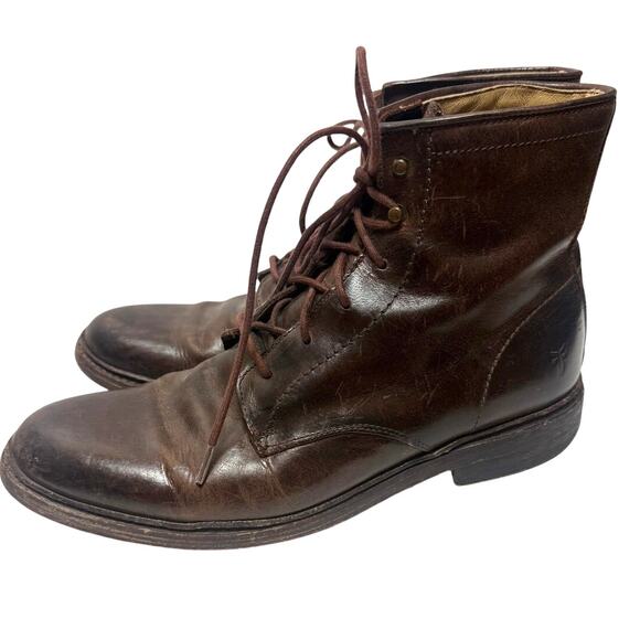 Frye James Lace-up Boots Men's Sz. 10D - Picture 1 of 10